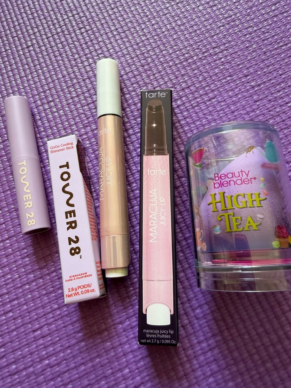 New Beautyblender High Tea Tarte Maracuja Lip Tower 28 Eyeshadow Makeup Lot